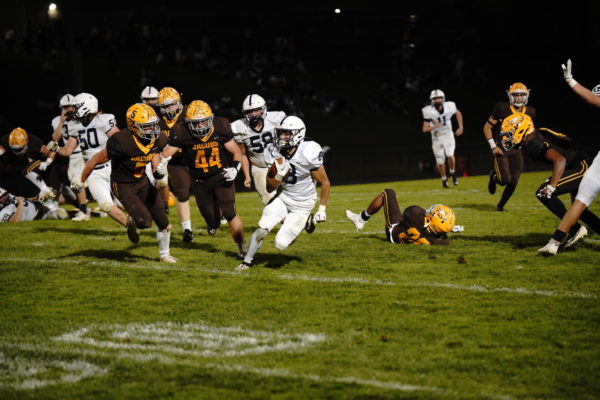 Andrew Prio breaks loose on a run during CGs 27-14 win over Jacobs.